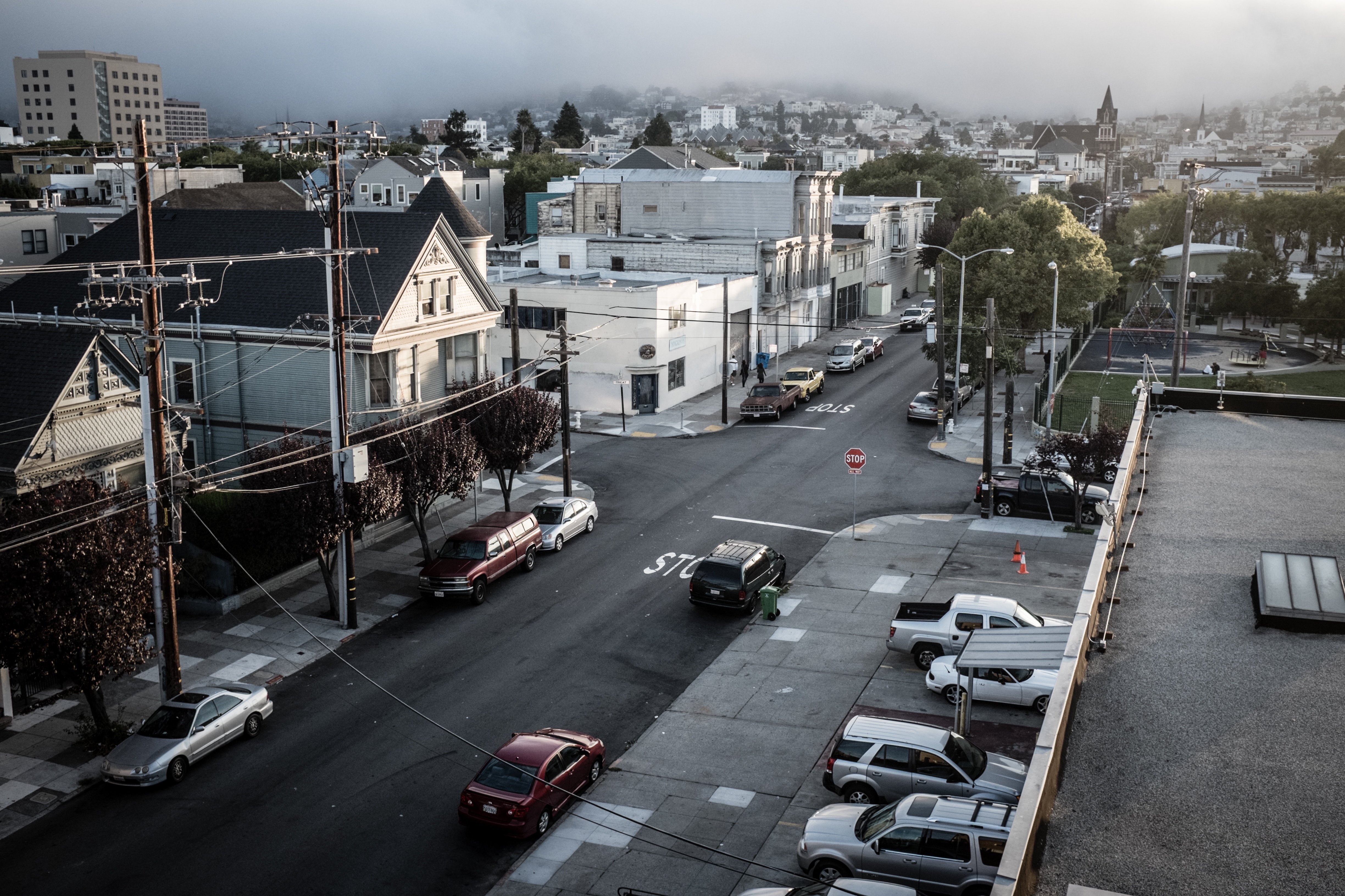 an image of an average town block